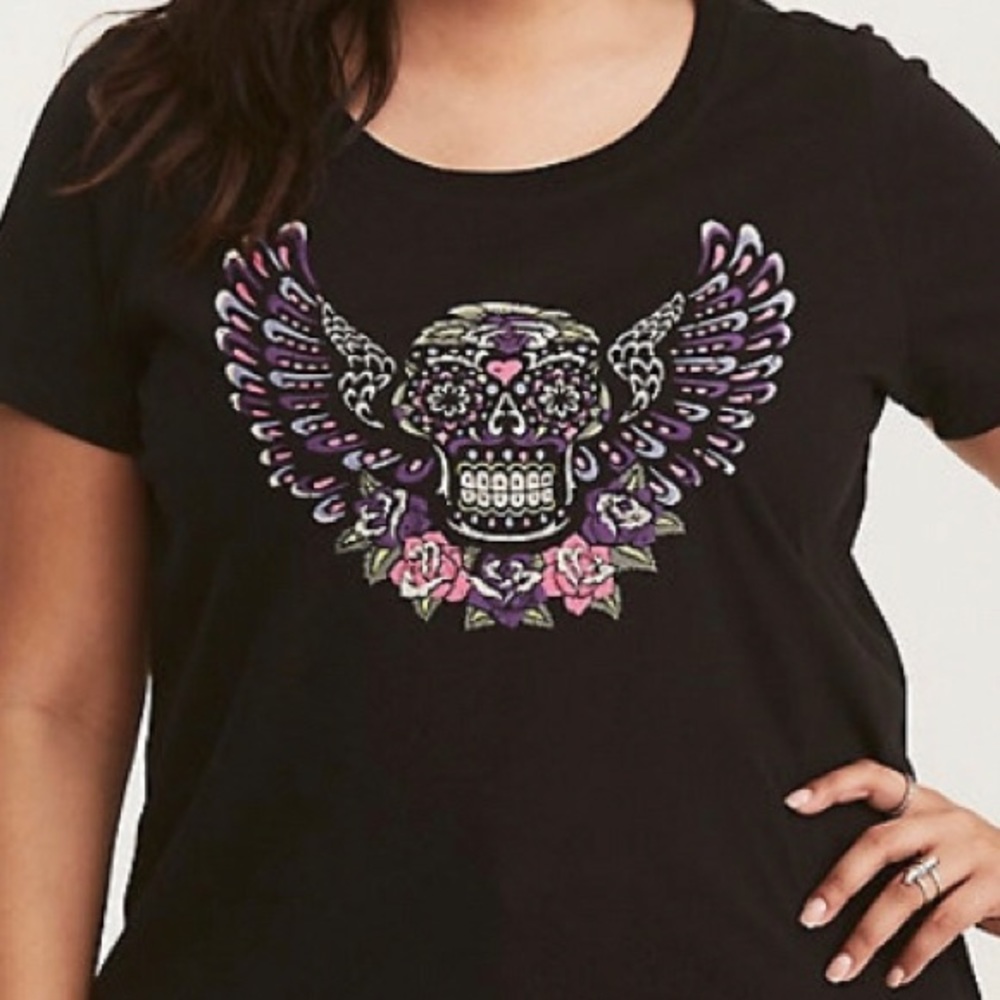 Torrid Flying Sugar Skull T-Shirt